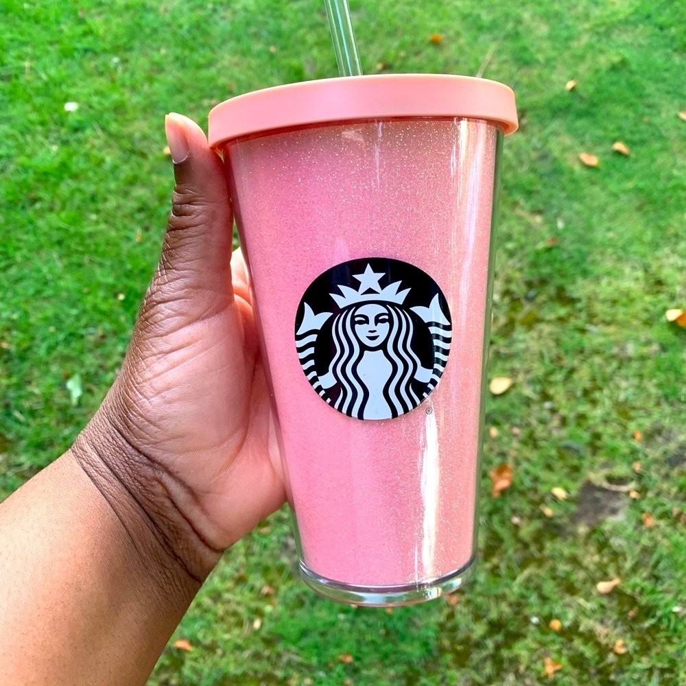 Sparkly Pink Starbucks Tumbler